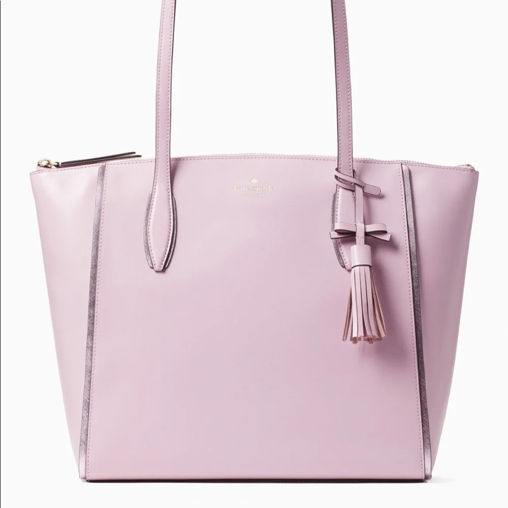 KATE SPADE KALI Quartz Pink Lg Tote Smooth… - Picture 4 of 4